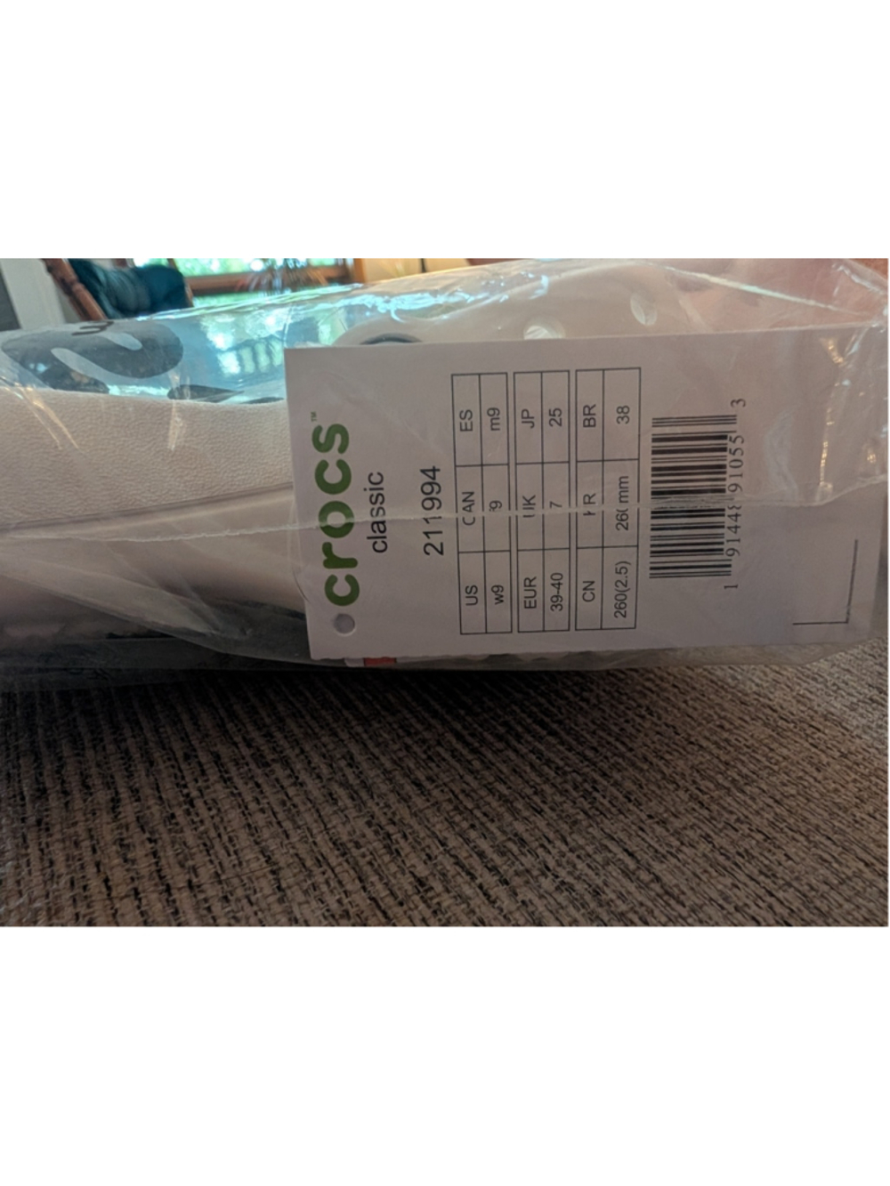 NEW: Women's Crocs Classic Ballet Flats White Size 9 - Picture 5 of 10